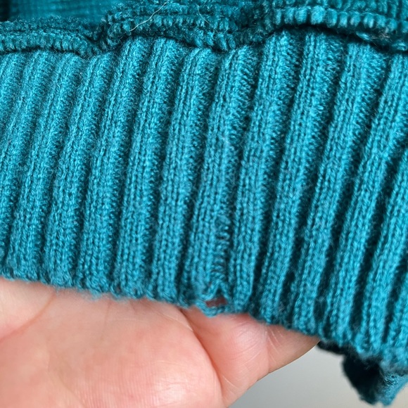 Vintage Velour Pullover Sweater Thick Chunky Warm Cozy Textured Boho Size Medium - Picture 9 of 9